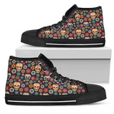 Sugar Skull Boots, Womens Skull Boots high top