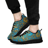 Gold Floral, Vegan Leather, Streetwear, Womens Leather