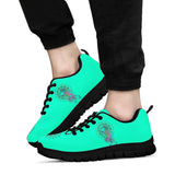 Peacock Mandala, Turquoise Teal Green SNEAKERS