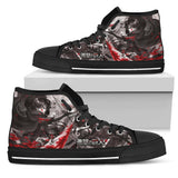 Attack On Titan Levi Ackerman themed custom shoes sneakers