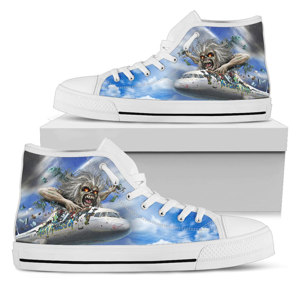 Iron Maiden Shoes, Heavy Metal Band Hightop, Rock Music Shoes