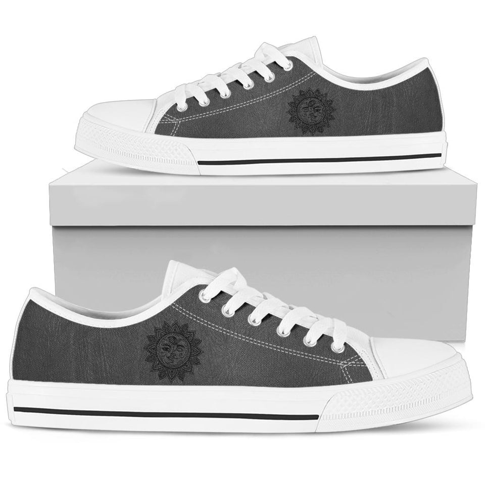 Grey Sun and Moon, Handcrafted boots, Vegan Leather