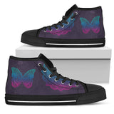 Mandala Butterfly, Handmade Crafted high top