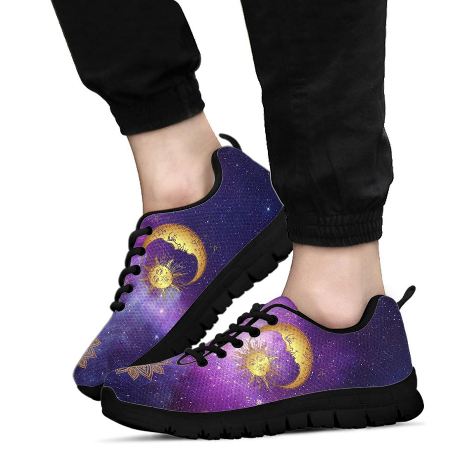 Sun Moon Mandala, Cosmic Galaxy Stars, Women's Boots