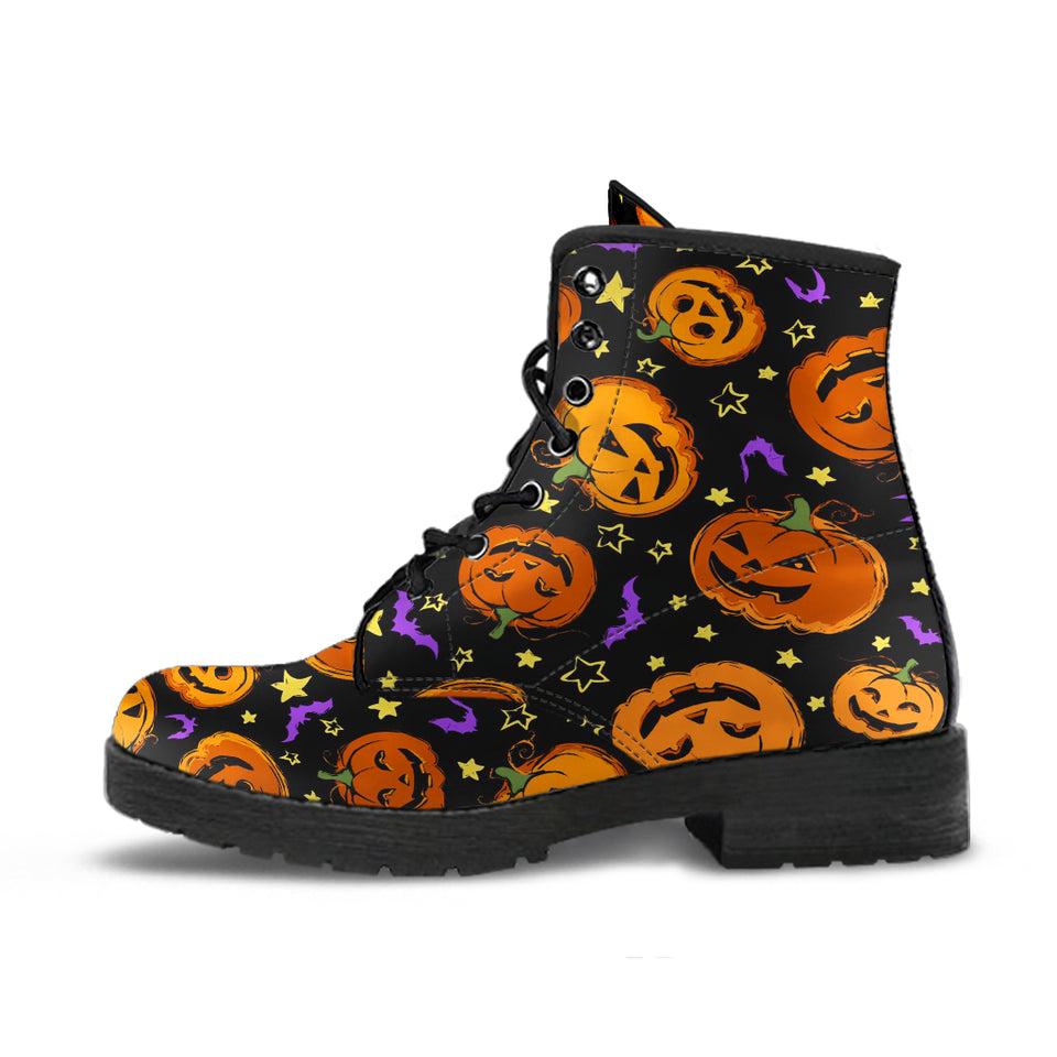 Pumpkin Faux Fur Boots