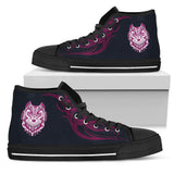 Tribal Wolf, Womens Leather Boots, Wolf Boots