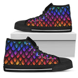 Dragon Scale, Bright Colorful high top