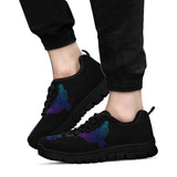 Owl Blue Purple, Womens Leather Boots SNEAKERS