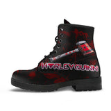 Harley Quinn Neon Sign Women's Canvas Boots