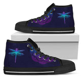 Handcrafted Boot, Dragonfly Mandala high top