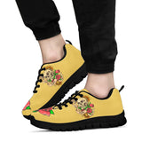 Polar Boots, Sugar Skull, Women's Boots, Yellow Color, Lace Up Boots