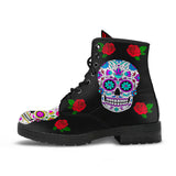 Wicked Skulls, Vegan Leather Boots, Womens Skull boot, Ankle Boots Women, Boho Chic, Bohemian Style, womens Handmade Boot