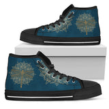 Handcrafted Boots, Gold Mandala
