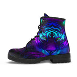 Tiger Neon Purple, Safari Techno, Women's Boots, Vegan Leather, Trippy Acid Neon