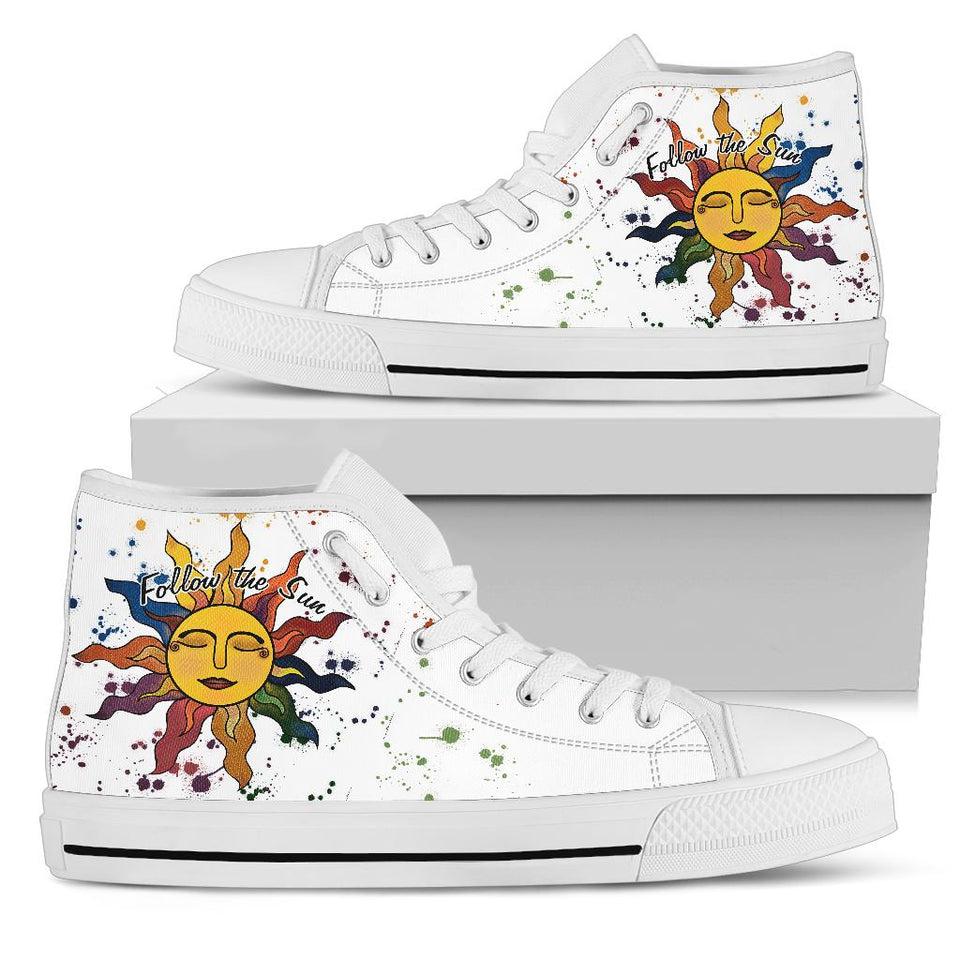 Hippie Sun hand painted shoes