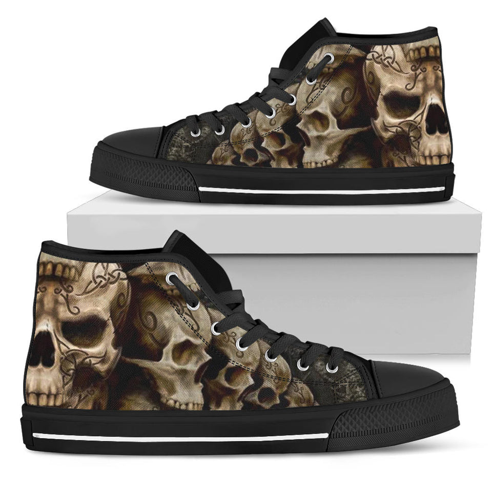 Skull Shoes for Men Fashion Sneaker High Top 7