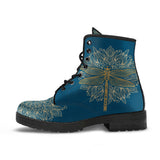 Handcrafted Boots, Gold Mandala, Dragonfly Rain Boots, Womens Leather Boots, Vegan Shoes, Dragonfly Boots, Fashion Shoes, Hippie Boots