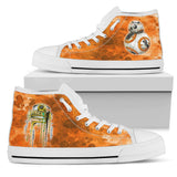R2D2 Droid Custom Sneakers, Star Wars Custom Shoes