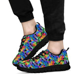 Colorful Floral, Womens Leather Boots