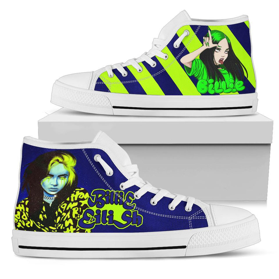 Billie Eilish Custom Sneakers, Bad Guy Custom Shoes