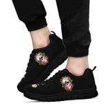 Skull and Roses, Gothic Hiking Boots SNEAKERS