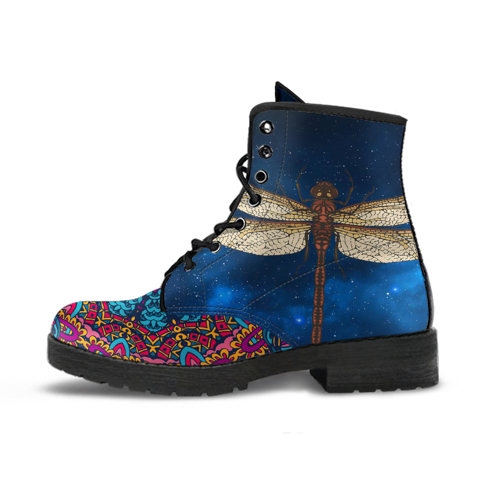Dragonfly Shoes, Womens Leather Boots, Vegan Shoes, Outdoor Shoes, Womens Winter Boot, Dragonfly Rain Shoes, Bohemian Shoes - up lai