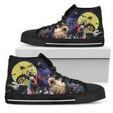 The Nightmare Before Christmas Jack Skellington Sally themed custom shoes