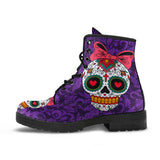 Sugar Skull Design, Womens Leather Boots, Womens Skull boots trai