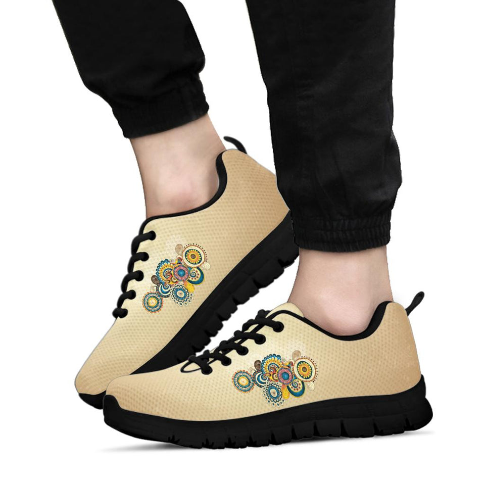 Vintage Hippie, Geometric Abstract, Women's Boots SNEAKERS
