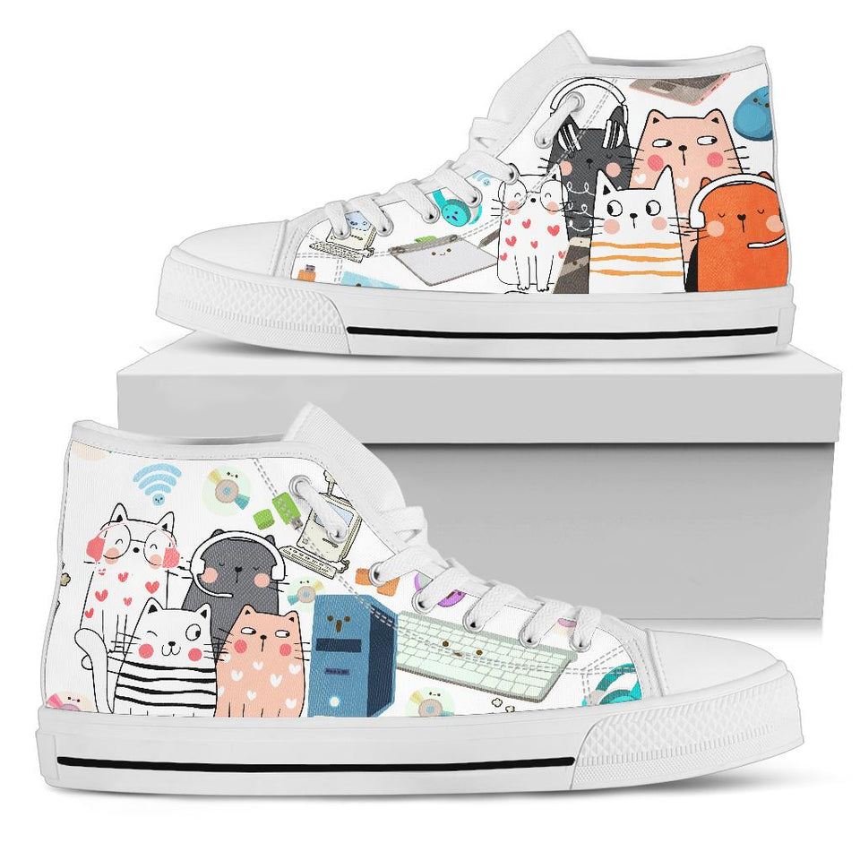 Computer Cats Shoes