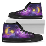 Sun Moon Mandala, Cosmic Galaxy Stars, Women's Boots