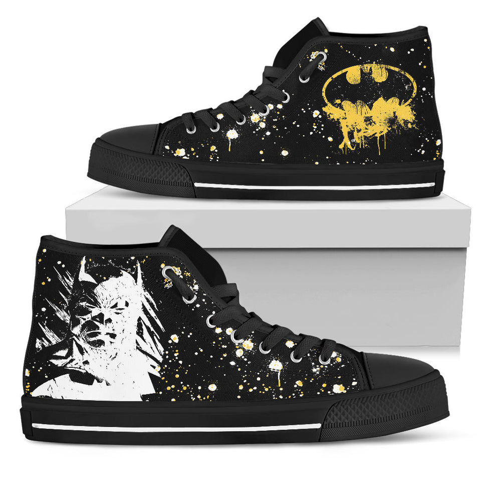 Batman Custom Sneakers, DC Comics Custom Shoes Black