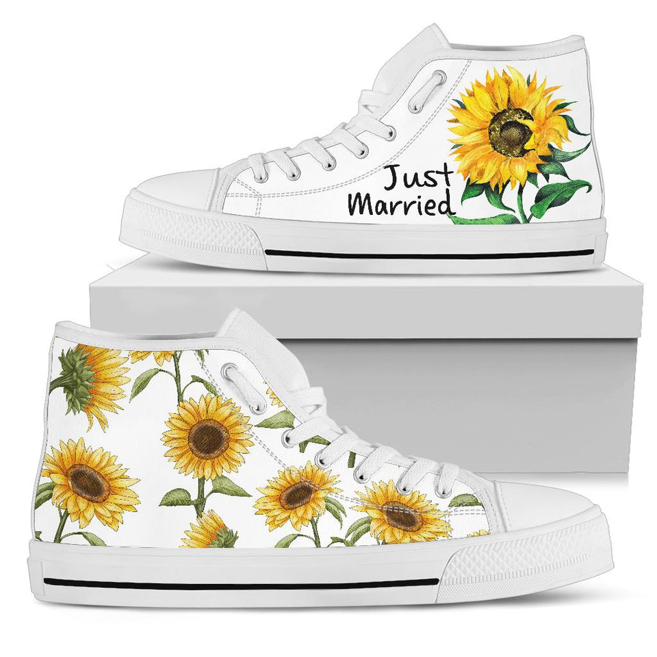 Sunflower Sneakers, Painted Shoes, Custom Sneakers