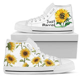 Sunflower Sneakers, Painted Shoes, Custom Sneakers