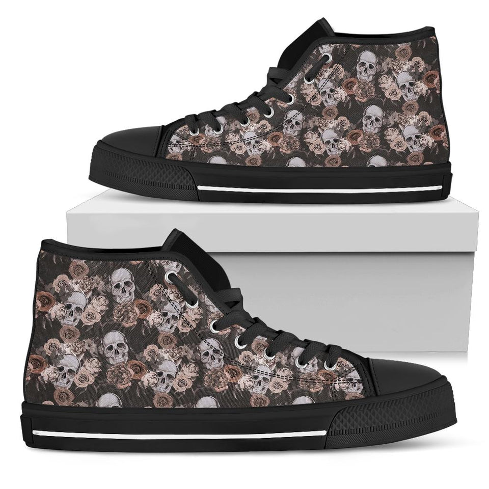 Womens Skull Boots, Womens Black Boot