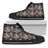Womens Skull Boots, Womens Black Boot