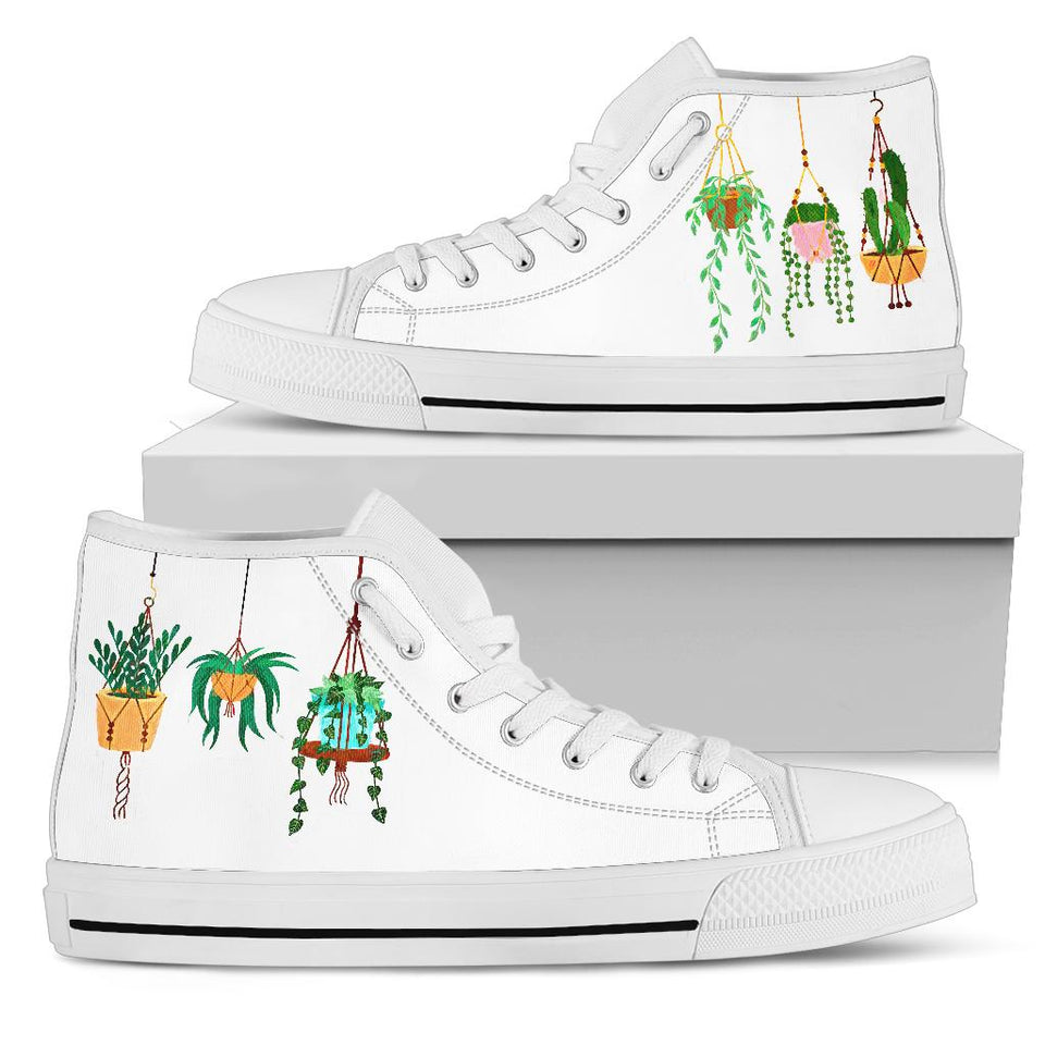Hanging plants Hand painted shoes