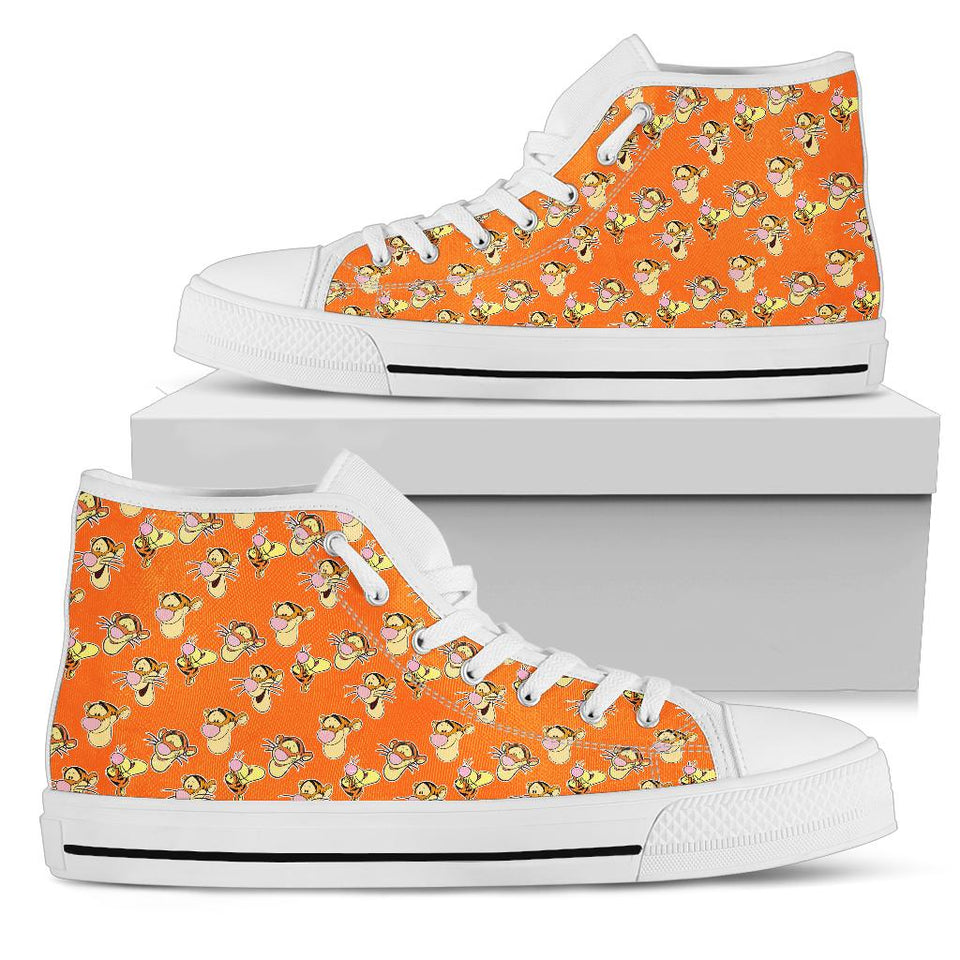 Winnie the Pooh  Tigger Faces Pattern High-Top