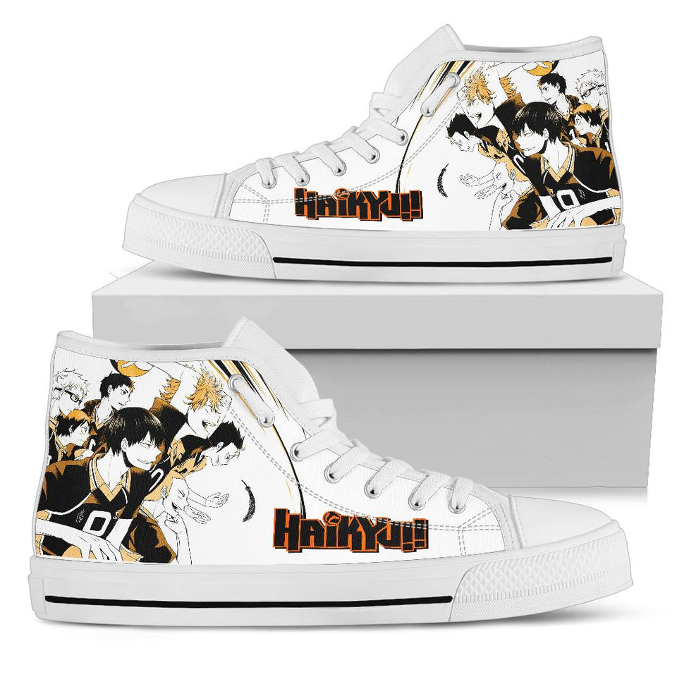 Fly High Haikyuu Hinata Voly Anime themed custom shoes
