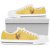 Polar Boots, Sugar Skull, Women's Boots, Yellow Color, Lace Up Boots