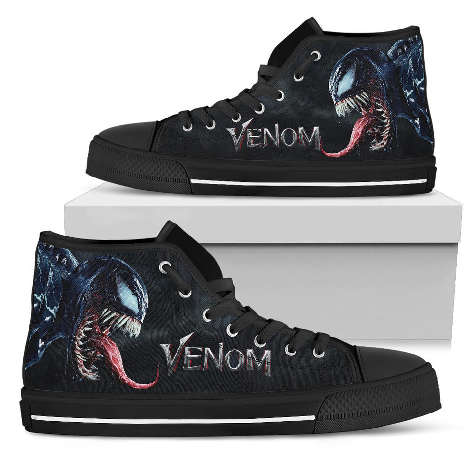 Venom High Top Shoes, Alien Symbiote 3D Unisex Shoes, Venom Sneaker