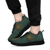 Green Mandala Boots, Leather Boots Women