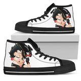 Betty Boop High Tops Betty Boop Style Shoes Vintage Betty Boop High Top Sneakers