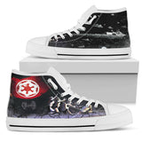 Stormtroopers with the Flag of Galactic Empire Custom Sneakers