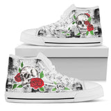 Skull with Roses Hand painted shoes