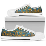 Gold Floral, Vegan Leather, Streetwear, Womens Leather