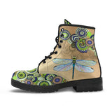 Handcrafted Shoes, Green Dragonfly