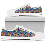Colorful Floral, Womens Leather Boots