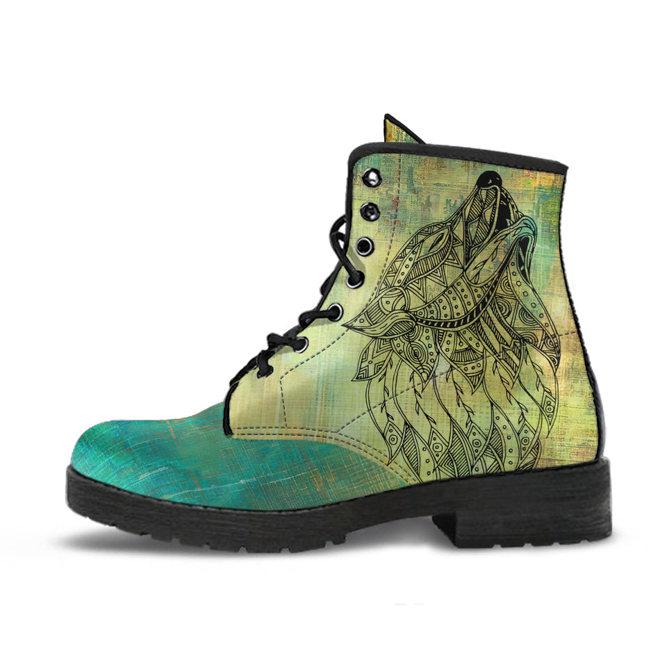 Wolf Boots, Leather Boots Women