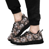 Womens Skull Boots, Womens Black Boot, Sugar Skulls, Handcrafted
